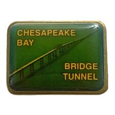 Vintage Chesapeake Bay Bridge Tunnel Scenic Travel Souvenir Pin picture