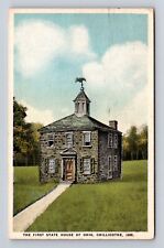 Chillicothe OH-Ohio, First State House, Antique, Vintage c1927 Souvenir Postcard picture