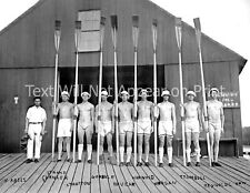 1913 Harvard Crew Team, Massachusetts Old Photo 8.5