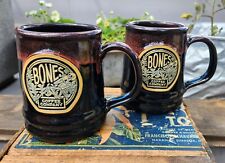 Bones Coffee Company Skeleton Halloween Deneen Pottery Stoneware USA 2018  Brown picture