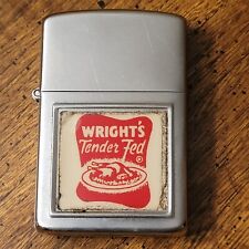 Vintage Wright's Tender Fed Chicken Restaurant Advertising Lighter / Read picture