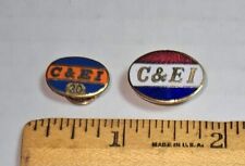 2)C&EI RR/Chicago & Eastern Illinois Railroad Pins/20 Year Service Award+1 More picture