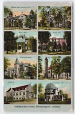 Bloomington IN Indiana University 1915 Multi View Postcard A41 picture