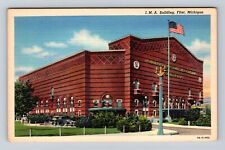 Flint MI-Michigan, I.M.A Building, Antique Vintage Souvenir Postcard picture