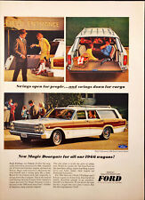 1965 Ford Country Squire Station Wagons Family Traveling Vintage Print Ad picture