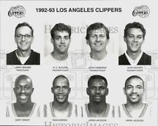 1992 Press Photo Los Angeles Clippers basketball head shots - srs01607 picture
