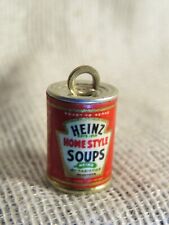 VTG. 1939 Metal New York World's Fair Heinz Soup Can Charm Giveaway picture