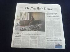 2022 MAY 6 NEW YORK TIMES- RUSSIA BREACHES STEEL FACTORY, UKRAINE RETAKES GROUND picture