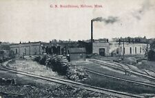 MELROSE MN - G. N. Railroad Roundhouse Postcard picture
