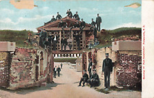 Portsmouth NH New Hampshire, Fort Constitution Gate Soldiers, Vintage Postcard picture