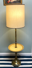 Vintage Rembrandt Solid Brass Table Lamp - Wood Surround picture