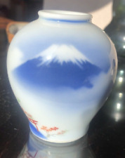 Small Vintage Japanese Porcelain Fukagawa Vase  NYK Line picture