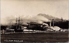 Port Angeles WA Mill Ships Washington c1915 RPPC Postcard H36 picture