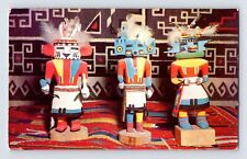 Postcard Native American Indian Hopi Katchina Dolls 1960s Unposted Chrome picture