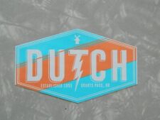 Vintage Dutch Bros Coffee Sticker Decal Dutch Established in 1992 Windmill picture