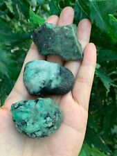 Emerald Rough Stones, 1 - 2 Inch Raw Emerald Natural Stone, Wholesale Bulk Lot picture