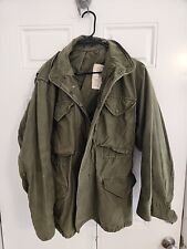 Vintage US ARMY Cold Weather Field Coat Jacket Has Inside Hood Small Regular  picture