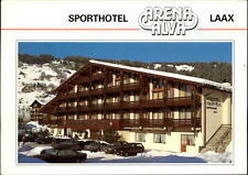 Switzerland Graubunden Sporthotel Arena Alva inn snow ~ map back postcard sku441 picture
