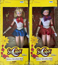 Lot of 2 Sailor Moon Deluxe Adventure Dolls Irwin Sailor Moon & Sailor Mars NRFB picture