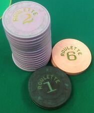 20 Paulson Roulette Clay Poker Chips Casino Quality  picture