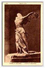 Winged Victory of Samothrace Statue Musee Du Louvre  Paris UNP DB Postcard Z4 picture