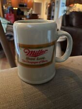 Vintage Miller High Life Ceramarte Beer Mug Stein Ceramic Large picture
