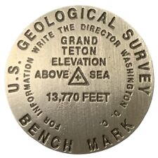 Grand Teton U.S. Geological Survey Bench Mark Souvenir Pin picture