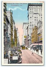 c1920's Chestnut Street From 11th Street Philadelphia Pennsylvania PA Postcard picture