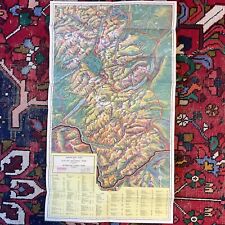 GREAT NORTHERN RAILROAD GLACIER NATIONAL PARK MONTANA AEROPLANE MAP 1935 picture