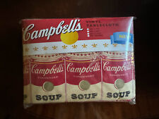 Vintage Campbell's Soup Vinyl Tablecloth  * New Old-Stock 2016 * 52