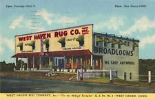 West Haven Rug Company West Haven Connecticut CT Linen 1944 Postcard picture