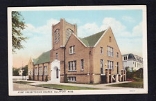 Gulfport MS Mississippi First Presbyterian Church Old Harrison County Postcard picture