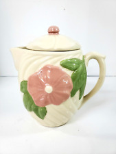 Vintage Swirl Pattern Pottery Floral Design Tea Pot Teapot Pitcher with Lid picture