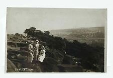 Postcard Shipley Glen Bradford Yorkshire Ladies Posing On The Rocks 1920s RPPC picture