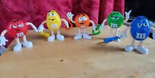 Rare Vintage M&M's Peanut Candy Dispenser Keychain with Clip Full Set picture