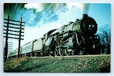 NJ Jersey Central Pacific 821 Leaving Netherwood Station Baldwin 4-6-2  pc14 picture