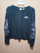 Vintage Women's Harley-Davidson XL Long Sleeve T-shirt With Rhinestones picture