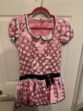 Disney Minnie Mouse Dress Costume Girls Juniors Size Medium 7-9 Dress Only picture
