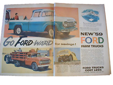 1958 Ford Trucks, Winchester, Mirro Coffee Pot, Winston 2pg Vintage PRINT AD 68 picture