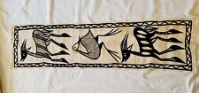 African Strip Painting Senufo Korhogo Animal Tapestry (52 x 14) picture