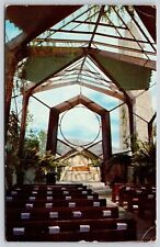 Wayfarers Chapel Portuguese Bend California Church Interior Historical Postcard picture
