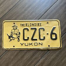Vintage The Klondike Yukon Gold Miner License Plate CZC 6 picture