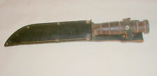 VINTAGE COMBAT MILITARY KNIFE WITH SHEATH JAPAN picture