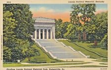 Vintage Postcard KENTUCKY LINCOLN NATIONAL MEMORIAL HODGENVILLE  LINEN  UNPOSTED picture