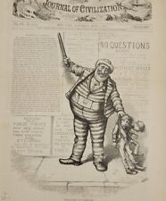 Harper's Weekly 7/1/1876  famous Nast cover that let to Tweed's hilarious arrest picture