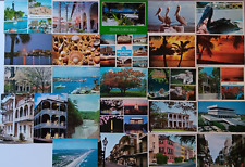 25 Vintage 1980s Postcard Florida, Tennessee, Louisiana, New York, DC, SC Lot 95 picture