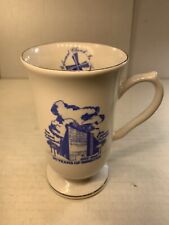 Vintage 1980’s Rev. Dr. Robert Schuller Crystal Cathedral Glass Drinking Mug Cup picture