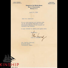 President John F Kennedy signed TLS Letter JSA LOA Full Vintage Auto Z1743 picture