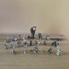 Vintage Pewter Sculpture Lot- Dragons, Wizards, Misc. Items - 22 Total picture