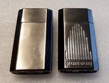 Vintage Ronson Jet Lite Butane Lighter Lot of 2 Cigar Cigarette Flip Lighter picture